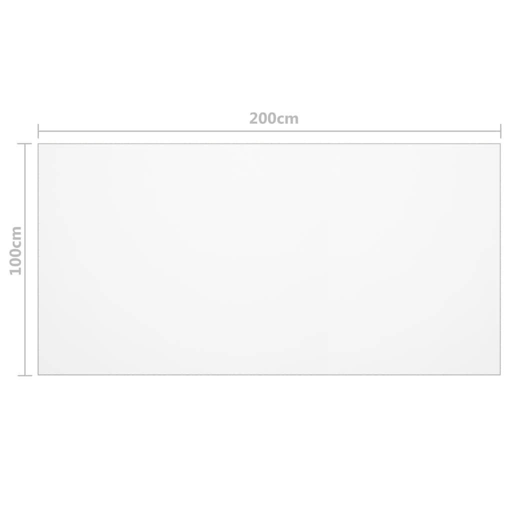 Table Protector Matt 200x100 cm 1.6 mm PVC