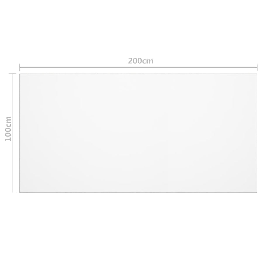 Table Protector Matt 200x100 cm 1.6 mm PVC