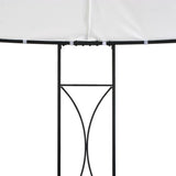 Gazebo 300x290 cm White Round - Top-Down View