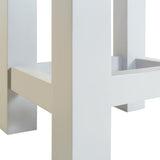 End Table 27x24x37 cm Solid Oak Wood - 45-Degree Angle