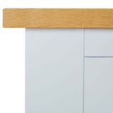 Console Table 118x35x77 cm Solid Oak Wood - Low Angle