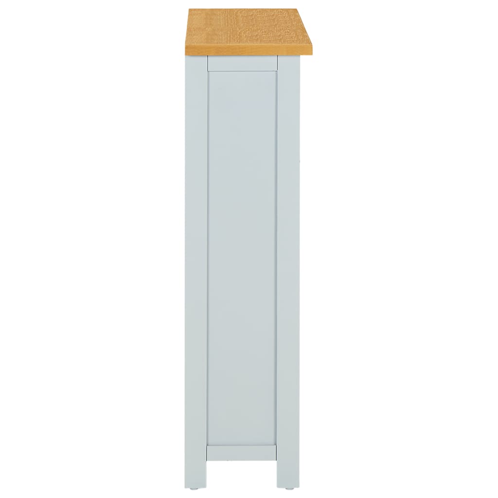 3-Tier Bookcase 72x22.5x82 cm Solid Oak Wood