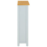 3-Tier Bookcase 72x22.5x82 cm Solid Oak Wood