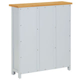 3-Tier Bookcase 72x22.5x82 cm Solid Oak Wood