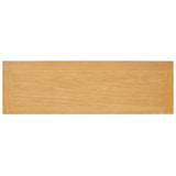 3-Tier Bookcase 72x22.5x82 cm Solid Oak Wood