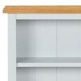 3-Tier Bookcase 72x22.5x82 cm Solid Oak Wood - Close-Up Angle