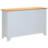 Sideboard 110x33.5x70 cm Solid Oak Wood - 45-Degree Angle