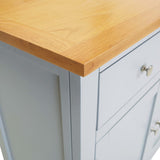 Sideboard 110x33.5x70 cm Solid Oak Wood - Low Angle