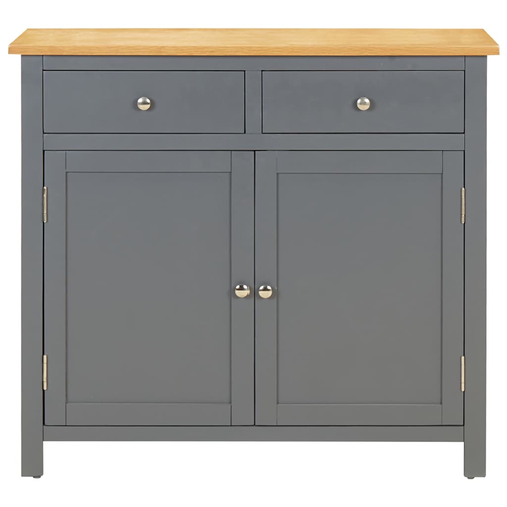 Sideboard 90x33.5x83 cm Solid Oak Wood