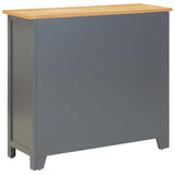 Sideboard 90x33.5x83 cm Solid Oak Wood - Side View