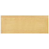 Sideboard 90x33.5x83 cm Solid Oak Wood - Rear View