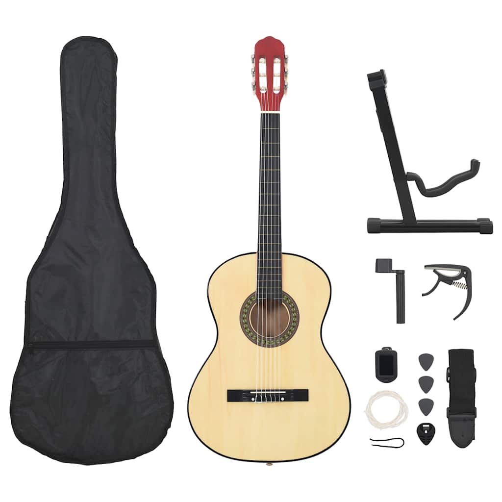 12 Piece Classical Guitar Beginner Set 4/4 39"