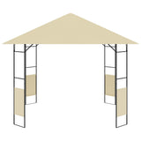Garden Gazebo 3x3x2.6 m Cream 160g/m²