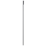Sliding Door Aluminium and ESG Glass 90x205 cm Black - Top-Down View