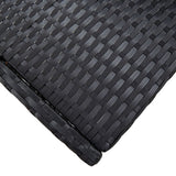 5 Piece Outdoor Bar Set Poly Rattan and Acacia Wood Black - Extra Image