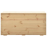 Storage Box 120x63x60 cm Solid Wood Pine - Side View