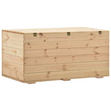 Storage Box 120x63x60 cm Solid Wood Pine - Rear View