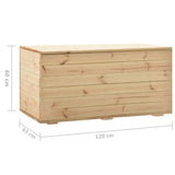 Storage Box 120x63x60 cm Solid Wood Pine