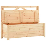 Storage Bench 120 cm Solid Pine Wood - Front View