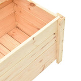 Storage Bench 120 cm Solid Pine Wood - Rear View