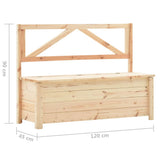 Storage Bench 120 cm Solid Pine Wood - Close-Up Angle