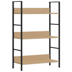 3-Layer Book Shelf Oak 60x27.6x90.5 cm Engineered Wood