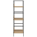 3-Layer Book Shelf Oak 60x27.6x90.5 cm Engineered Wood