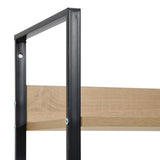 3-Layer Book Shelf Oak 60x27.6x90.5 cm Engineered Wood - 45-Degree Angle