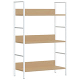 3-Layer Book Shelf Oak 60x27.6x90.5 cm Engineered Wood
