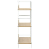 3-Layer Book Shelf Oak 60x27.6x90.5 cm Engineered Wood - Top-Down View