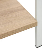 3-Layer Book Shelf Oak 60x27.6x90.5 cm Engineered Wood - Rear View