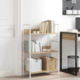 3-Layer Book Shelf Oak 60x27.6x90.5 cm Engineered Wood