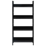 4-Layer Book Shelf Black 60x27.6x124.5 cm Engineered Wood - Side View