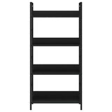 4-Layer Book Shelf Black 60x27.6x124.5 cm Engineered Wood