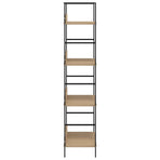 4-Layer Book Shelf Oak 60x27.6x124.5 cm Engineered Wood