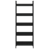 5-Layer Book Shelf Black 60x27.6x158.5 cm Engineered Wood