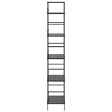 5-Layer Book Shelf Black 60x27.6x158.5 cm Engineered Wood