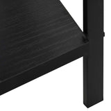 5-Layer Book Shelf Black 60x27.6x158.5 cm Engineered Wood - Close-Up Angle