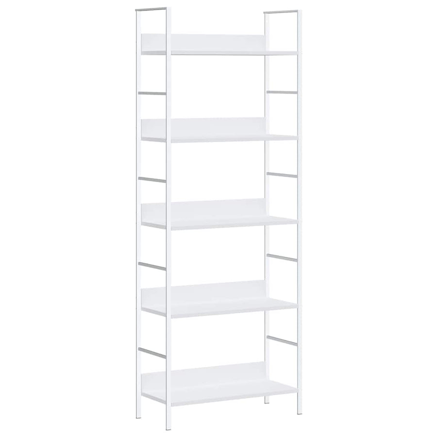 5-Layer Book Shelf White 60x27.6x158.5 cm Engineered Wood