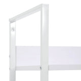 5-Layer Book Shelf White 60x27.6x158.5 cm Engineered Wood - Low Angle