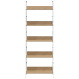 5-Layer Book Shelf Oak 60x27.6x158.5 cm Engineered Wood