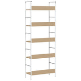 5-Layer Book Shelf Oak 60x27.6x158.5 cm Engineered Wood