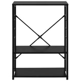 Microwave Cabinet Black 60x39.6x79.5 cm Engineered Wood - Side View