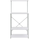 Microwave Cabinet White 60x39.6x123 cm Engineered Wood