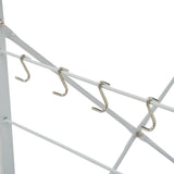 Microwave Cabinet White 60x39.6x123 cm Engineered Wood - 45-Degree Angle