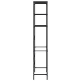 3-Tier Storage Rack over Toilet Black 53x28x169 cm - Top-Down View