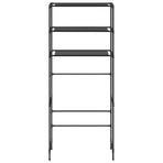 3-Tier Storage Rack over Laundry Machine Black 69x28x169 cm