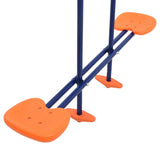 Swing Set With Gymnastic Rings And 4 Seats Steel - Rear View