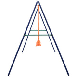 Swing Set with 2 Seats Steel - Side View