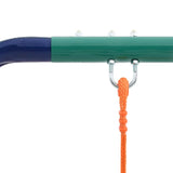 Swing Set with 2 Seats Steel - 45-Degree Angle